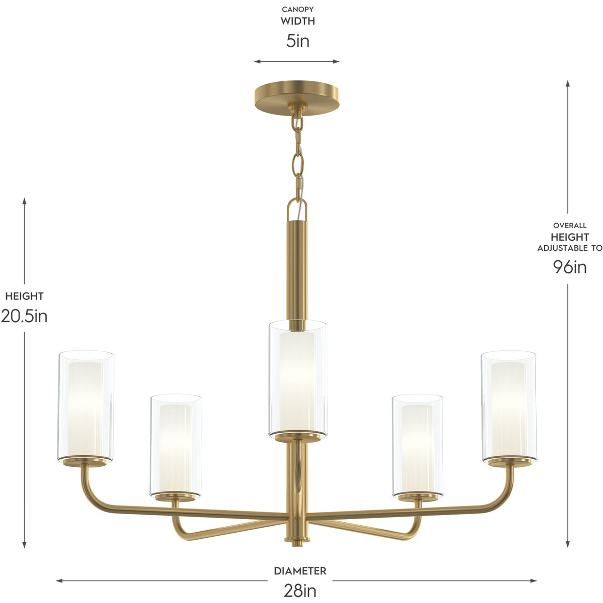 P400475-31m 5-L Chandelier