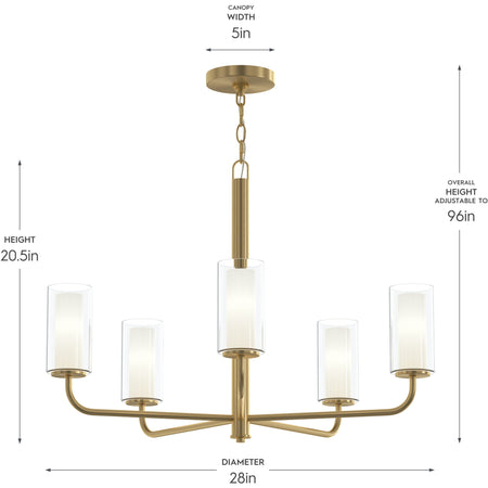 P400475-31m 5-L Chandelier
