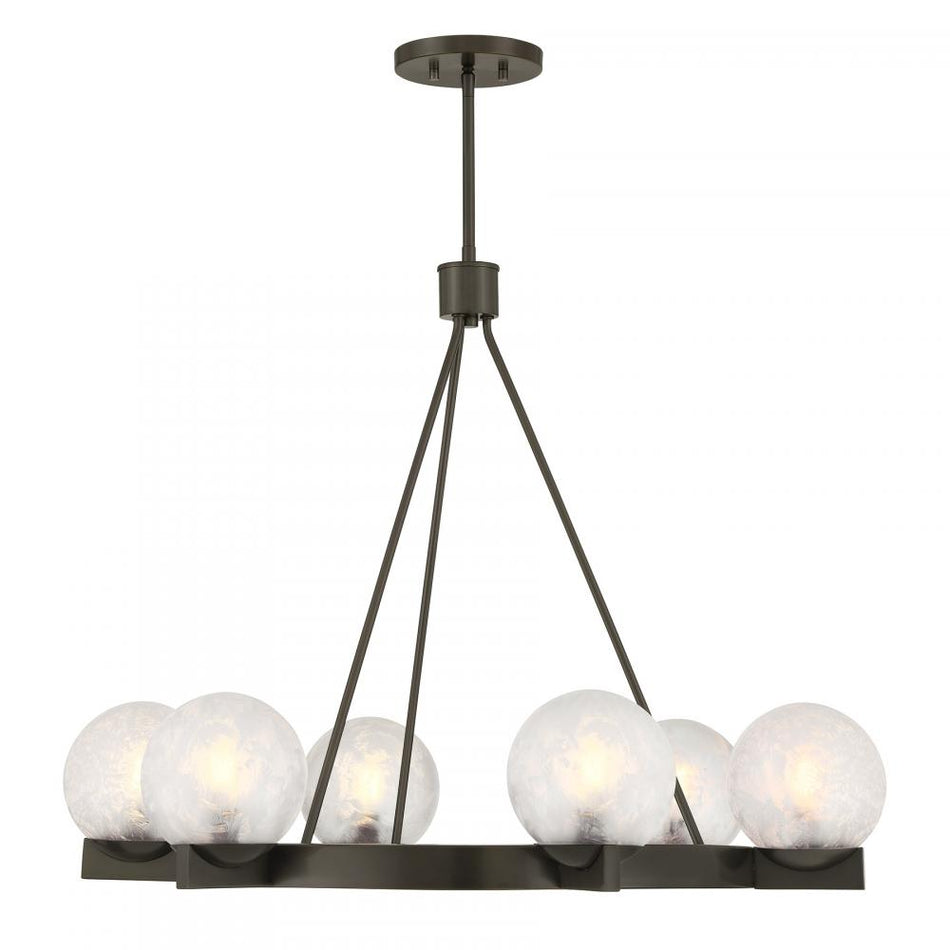 8 Light Chandelier from the Darien Collection