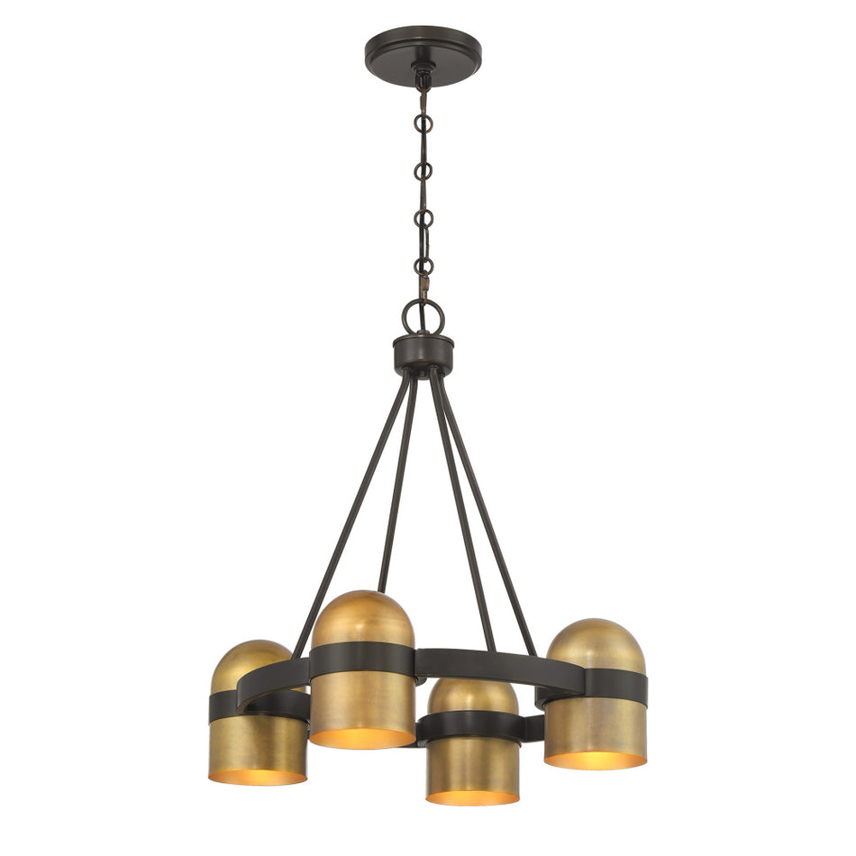 Contemporary 4 Light Chandelier from the Andover Collection