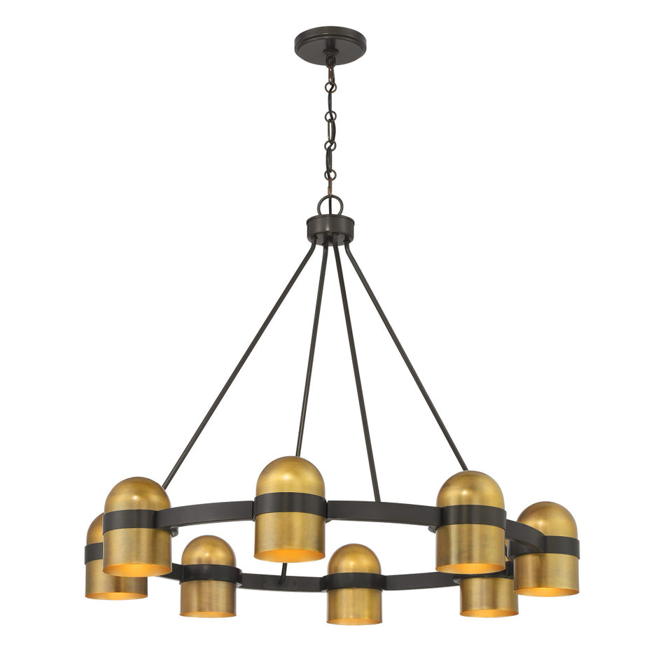 Contemporary 8 Light Chandelier from the Andover Collection
