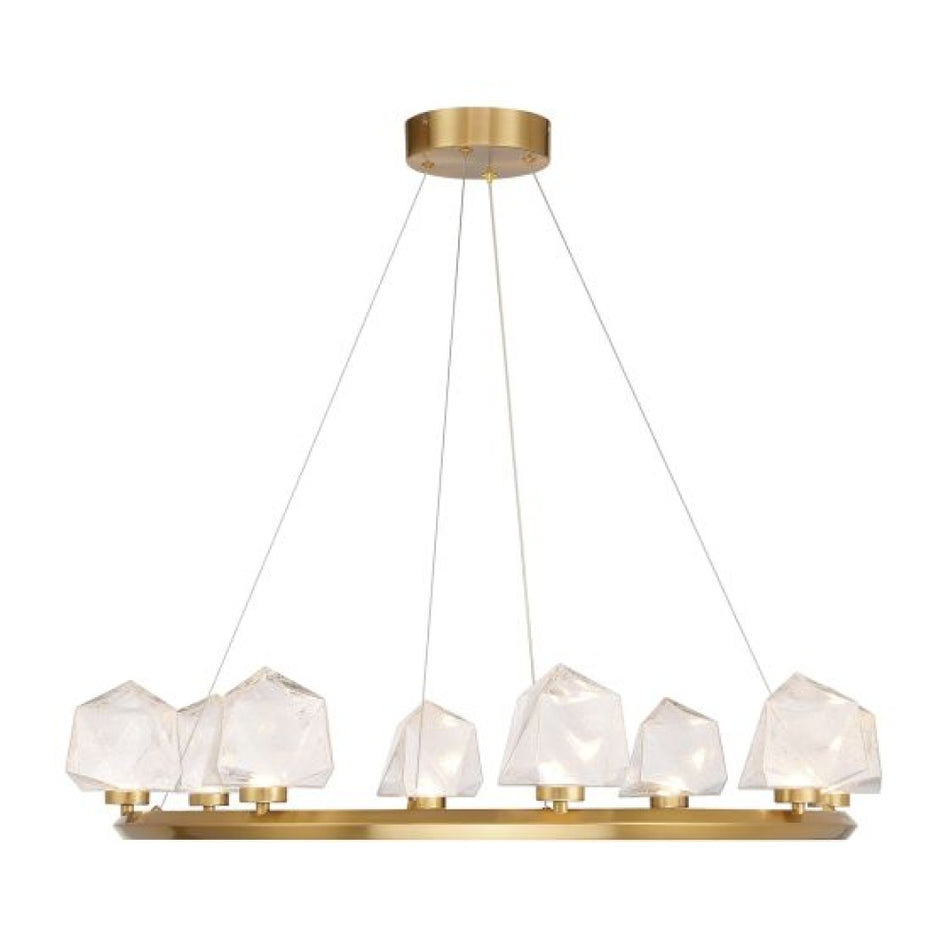 Contemporary 8 Light Chandelier from the Castello Collection