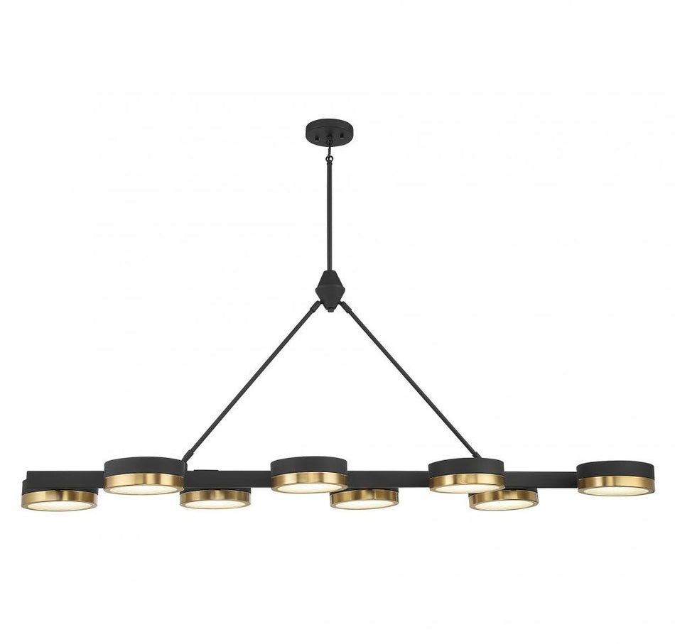 Contemporary 8 Light Chandelier from the Ashor Collection