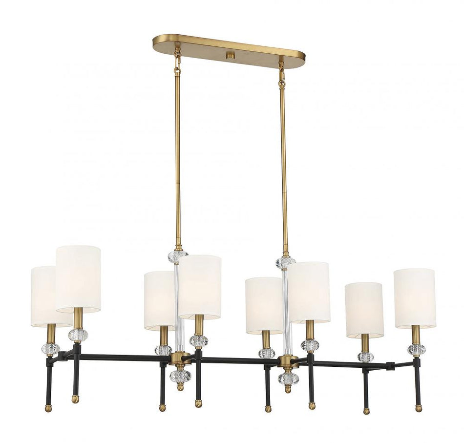 Contemporary 8 Light Chandelier from the Tivoli Collection