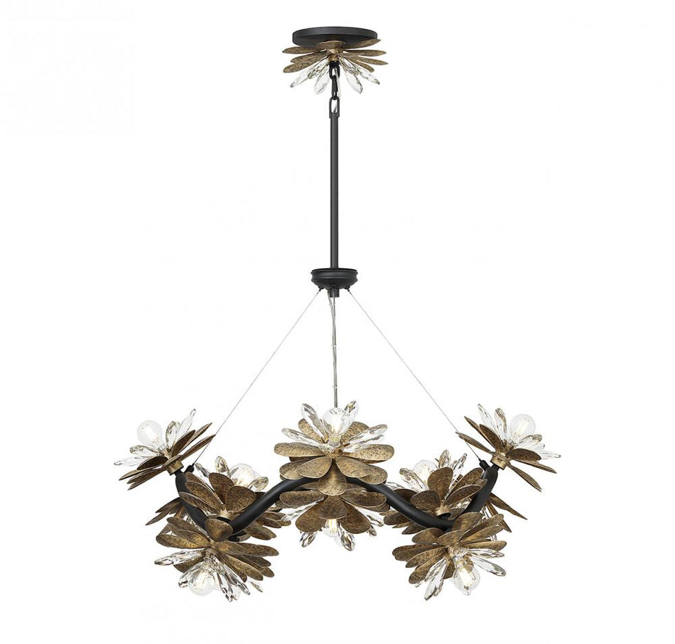 Modern 16 Light Chandelier from the Giselle Collection