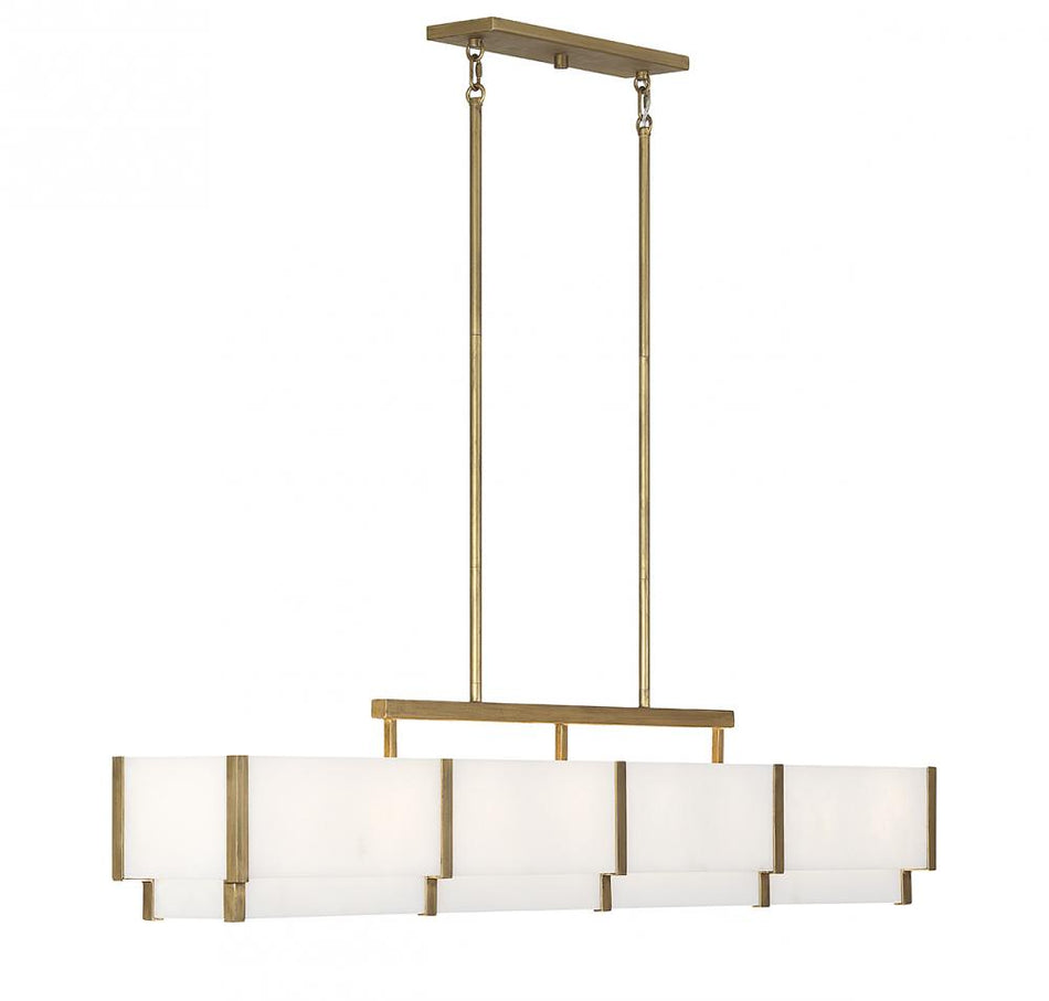 Modern 8 Light Chandelier from the Orleans Collection