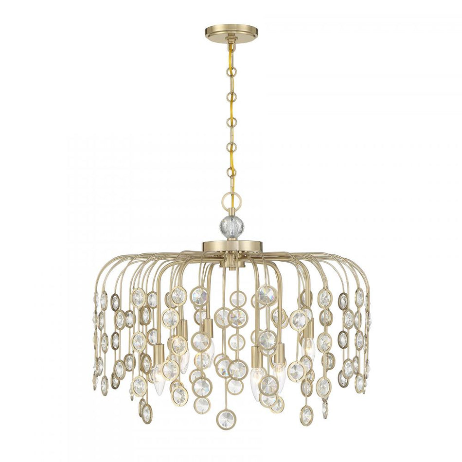 6 Light Chandelier from the Irina Collection