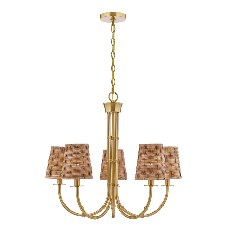 Bohemian 5 Light Chandelier from the Ashbury Collection