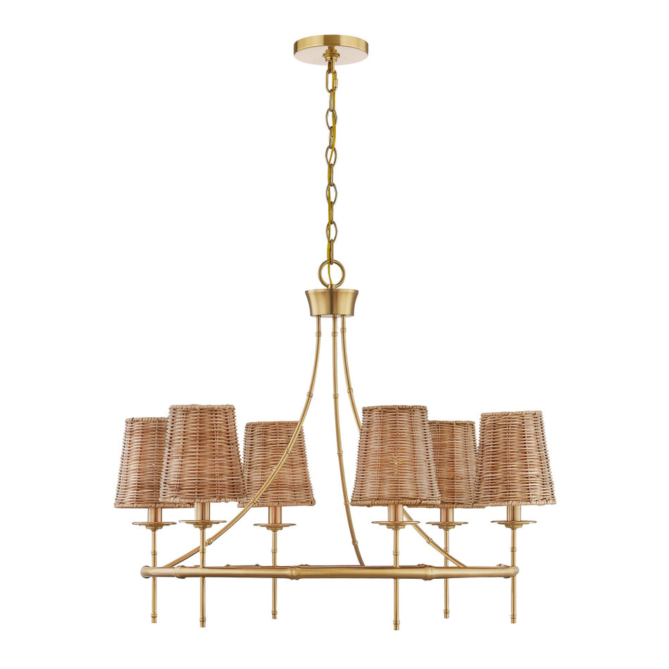 Bohemian 6 Light Chandelier from the Ashbury Collection