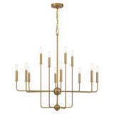 Contemporary 12 Light Chandelier from the Avondale Collection