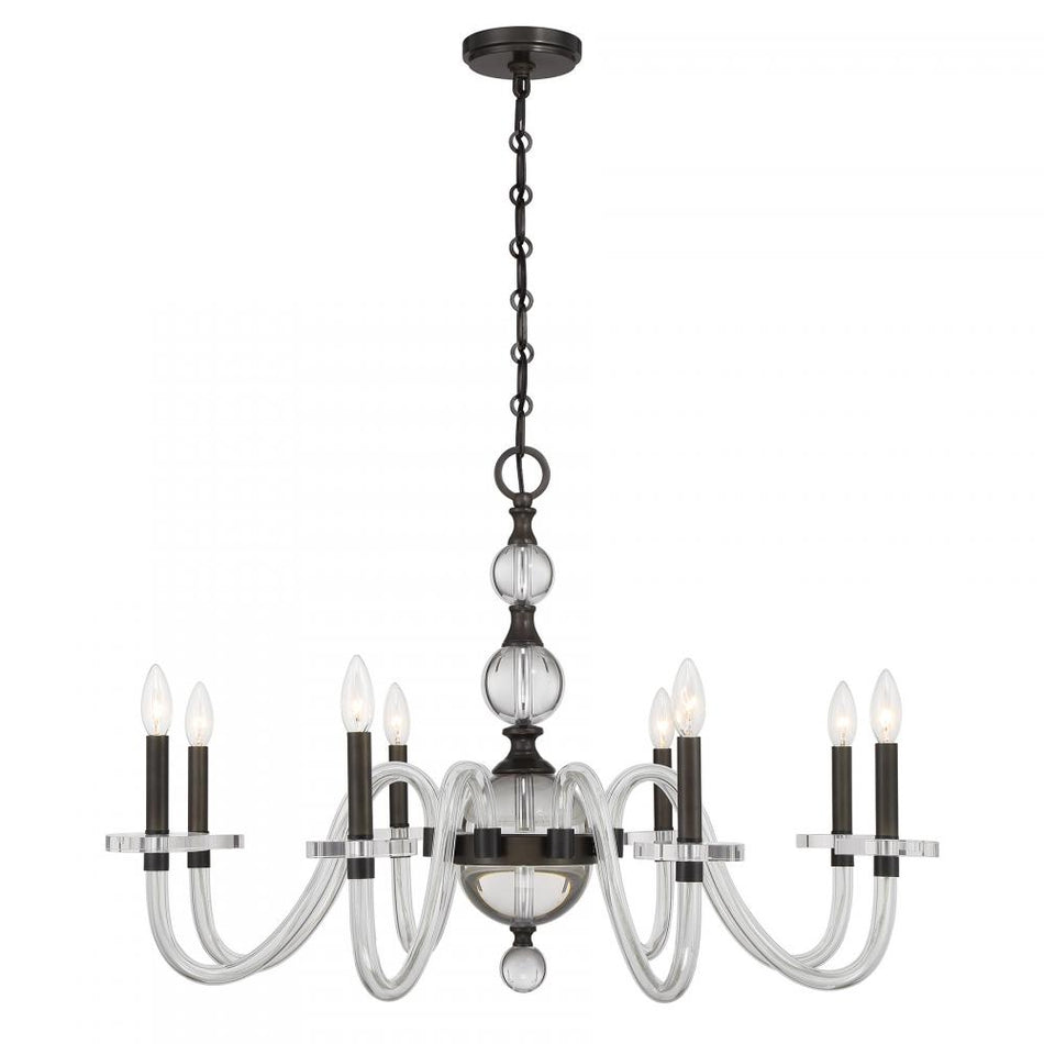 8 Light Chandelier from the Aragon Collection