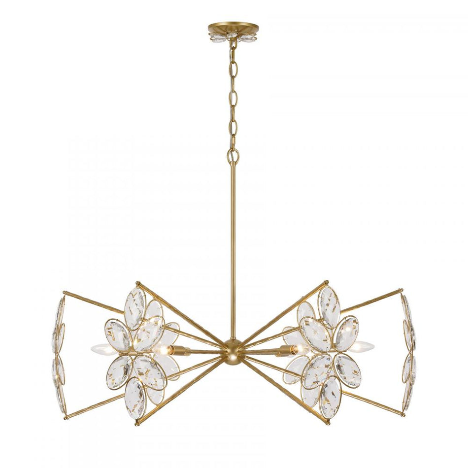 6 Light Chandelier from the Marbella Collection