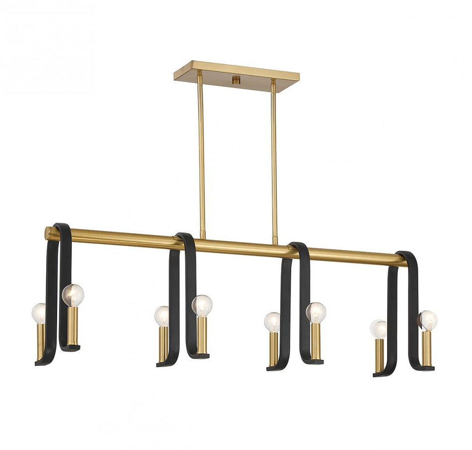 Mid-Century Modern 8 Light Chandelier from the Archway Collection