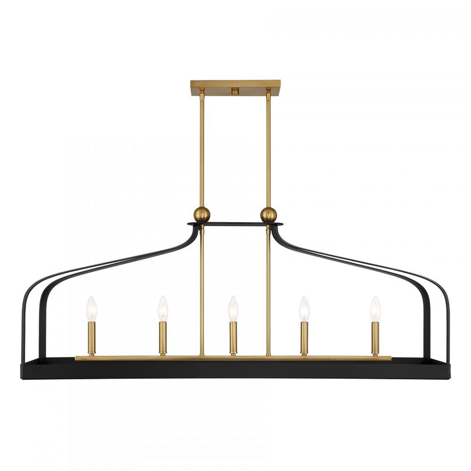 Modern 5 Light Chandelier from the Sheffield Collection