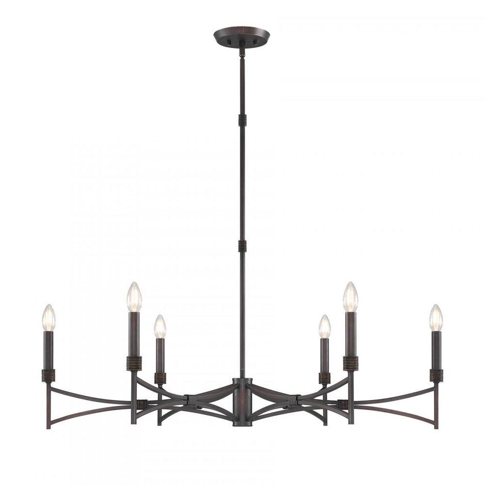 6 Light Chandelier from the Gardner Collection