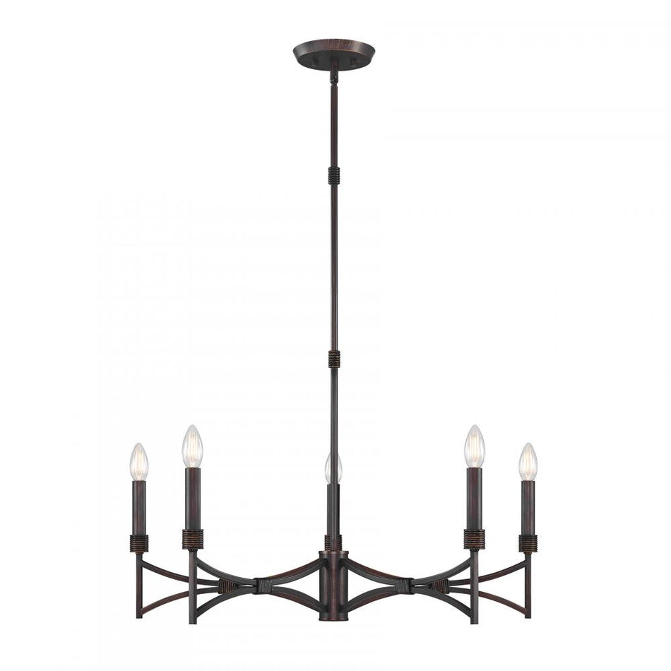 5 Light Chandelier from the Gardner Collection