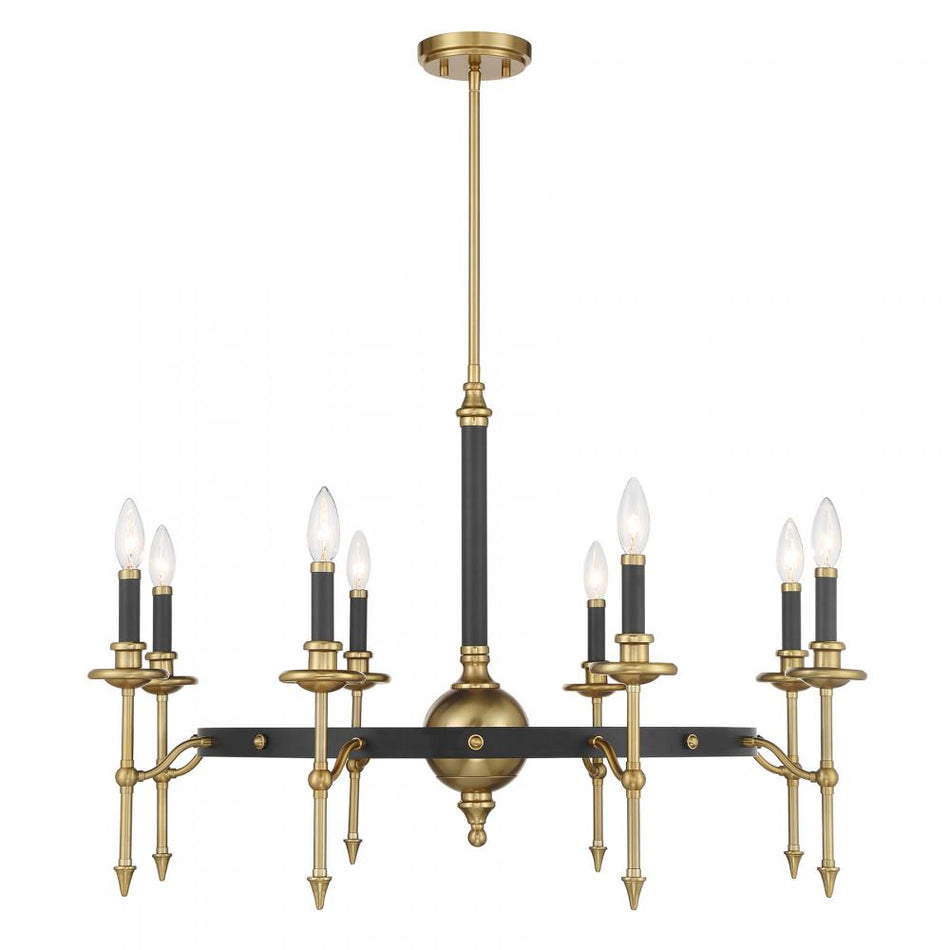 8 Light Chandelier from the Consulate Collection