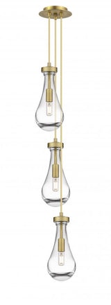 Contemporary Multi Light Pendant from the Owego Collection