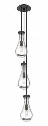 Contemporary Multi Light Pendant from the Owego Collection
