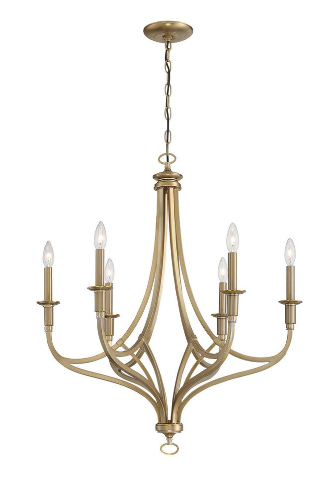 Transitional 6 Light Chandelier from the Covent Park Collection