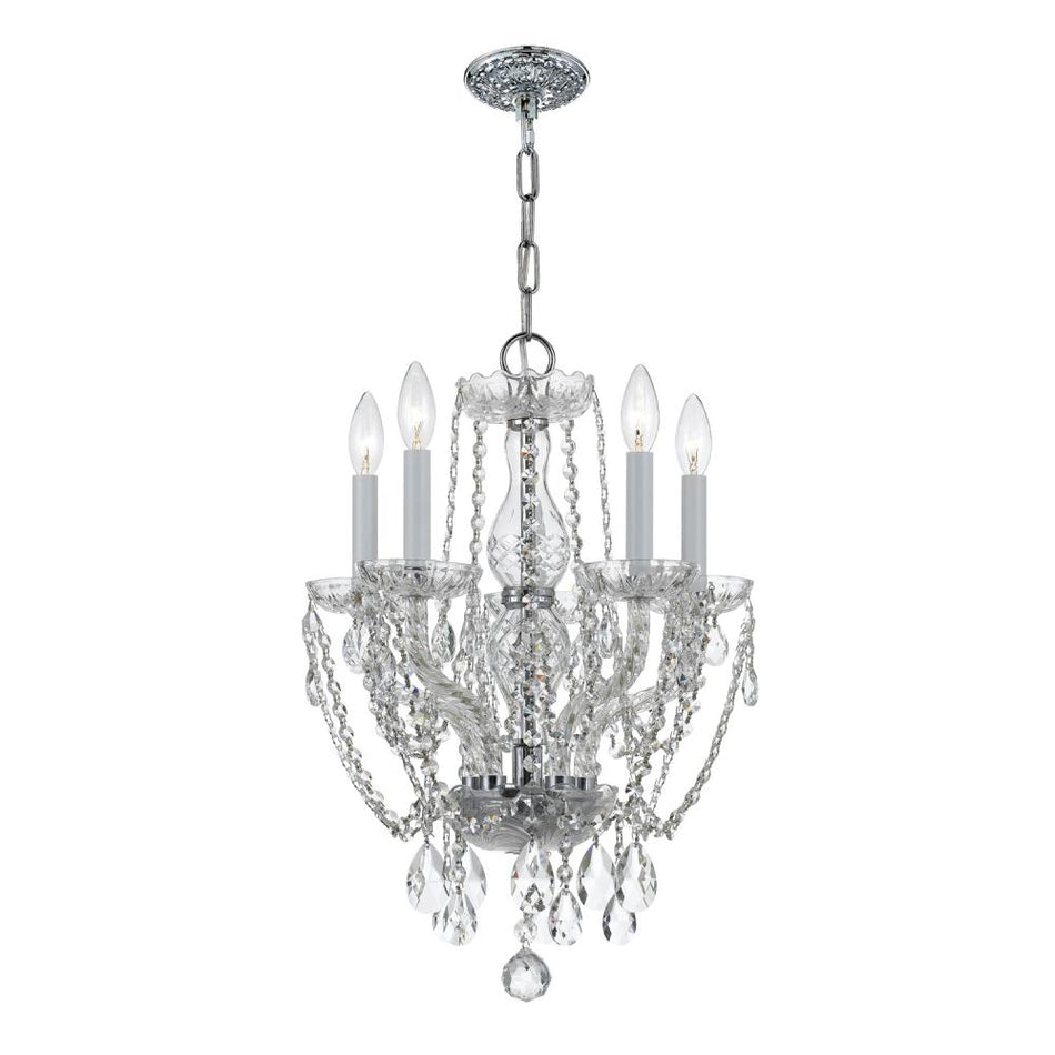 Traditional Crystal 14'' Hand Cut Crystal Chandelier