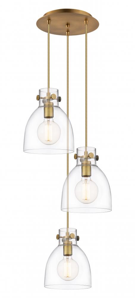 Restoration Multi Light Pendant from the Newton Bell Collection