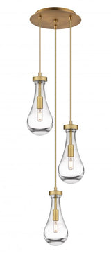 Contemporary Multi Light Pendant from the Owego Collection