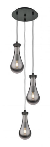 Contemporary Multi Light Pendant from the Owego Collection