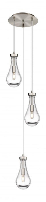 Contemporary Multi Light Pendant from the Owego Collection