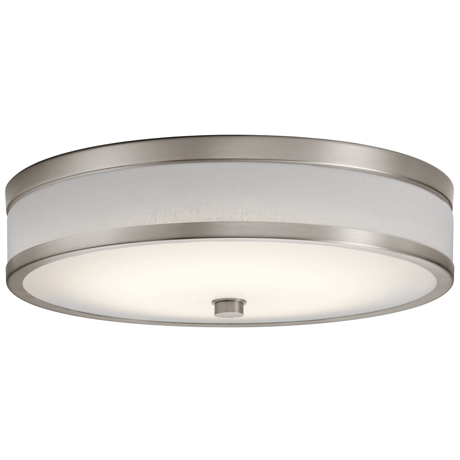 Contemporary Drum Shade Flush Mount from the Pira Collection