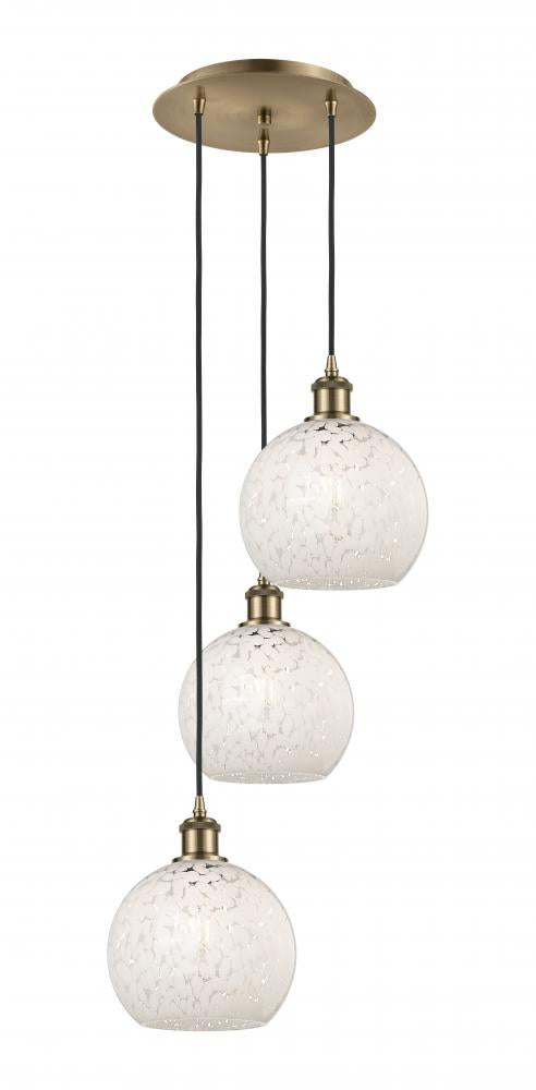 Traditional Multi Light Pendant from the Athens Water Glass Collection