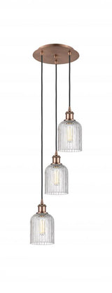 Traditional Multi Light Pendant from the Athens Water Glass Collection