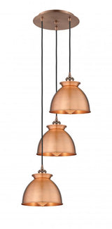 Traditional Multi Light Pendant from the Athens Water Glass Collection