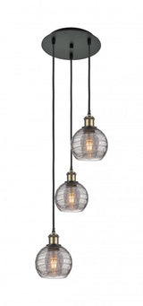 Traditional Multi Light Pendant from the Athens Water Glass Collection