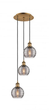 Traditional Multi Light Pendant from the Athens Water Glass Collection