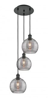 Traditional Multi Light Pendant from the Athens Water Glass Collection