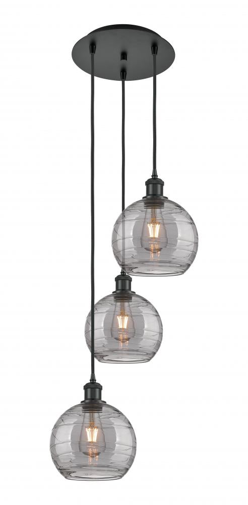 Traditional Multi Light Pendant from the Athens Water Glass Collection