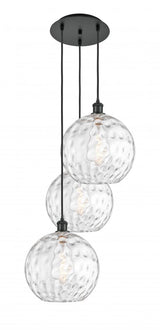 Traditional Multi Light Pendant from the Athens Water Glass Collection