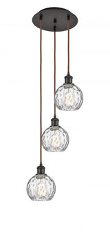 Traditional Multi Light Pendant from the Athens Water Glass Collection
