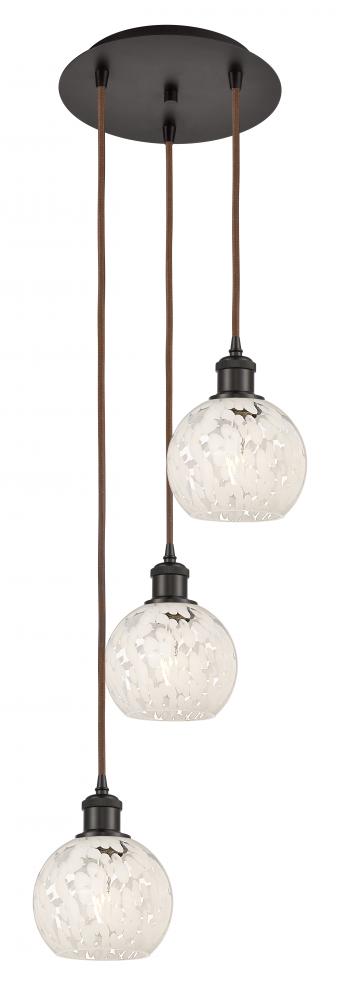 Traditional Multi Light Pendant from the Athens Water Glass Collection