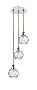 Traditional Multi Light Pendant from the Athens Water Glass Collection