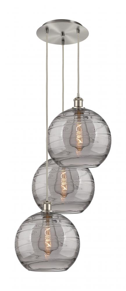 Traditional Multi Light Pendant from the Athens Water Glass Collection