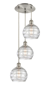Traditional Multi Light Pendant from the Athens Water Glass Collection