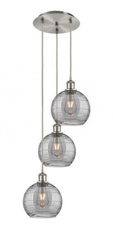 Traditional Multi Light Pendant from the Athens Water Glass Collection