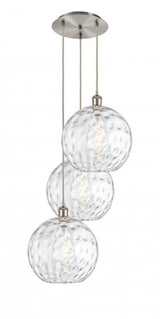 Traditional Multi Light Pendant from the Athens Water Glass Collection