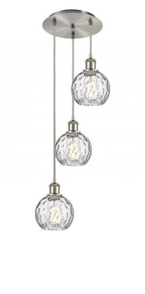Traditional Multi Light Pendant from the Athens Water Glass Collection