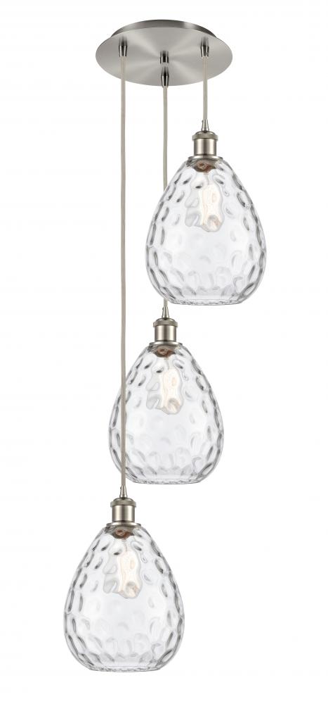 Traditional Multi Light Pendant from the Athens Water Glass Collection