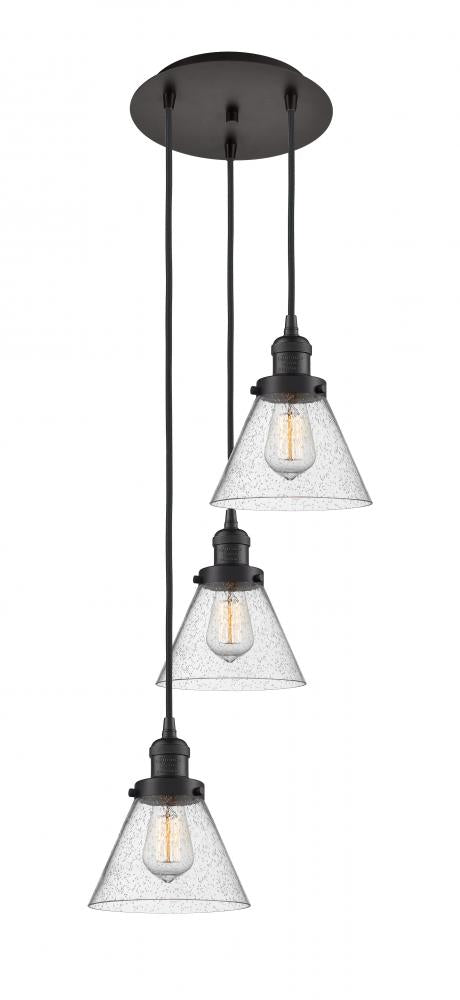 Traditional Multi Light Pendant from the Cone Collection