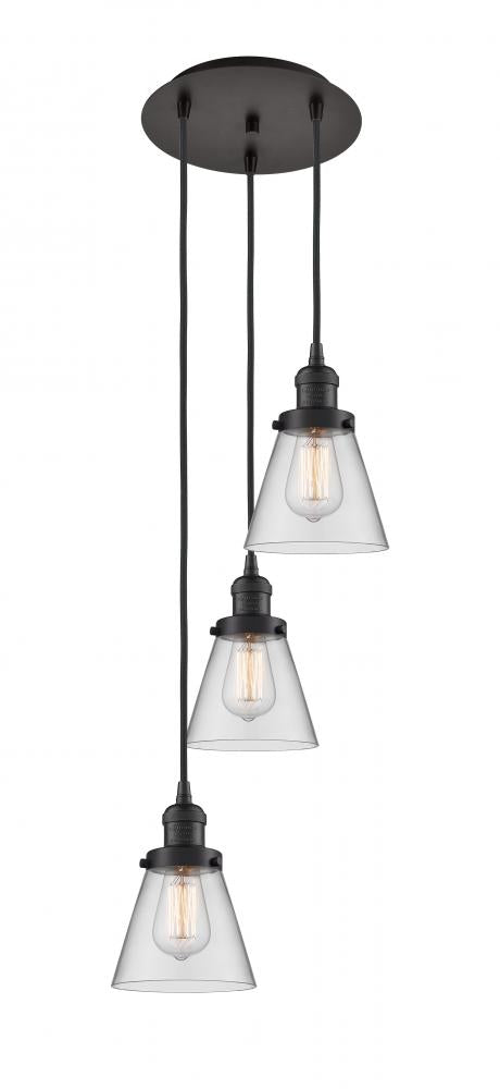 Traditional Multi Light Pendant from the Cone Collection