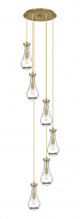 Contemporary Multi Light Pendant from the Owego Collection